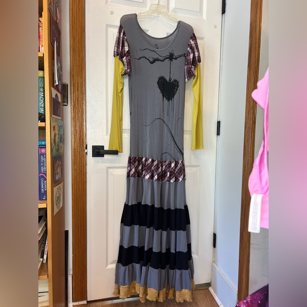 Vintage Nuvula Emo  Goth Cello Dress size medium 2008